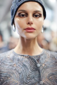 Backstage at Giorgio Armani Fall 2025 Ready-to-Wear Collection at Milan Fashion Week