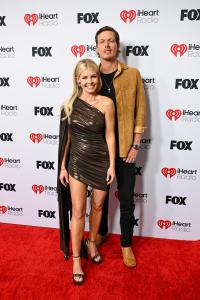 Kara Lee Birge, George Birge at the 2025 iHeartRadio Music Awards held at the Dolby Theatre on March 17, 2025 in Los Angeles, California.