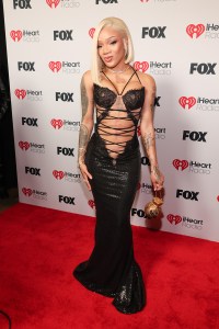 GloRilla at the 2025 iHeartRadio Music Awards held at the Dolby Theatre on March 17, 2025 in Los Angeles, California.