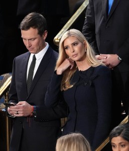 WASHINGTON, DC - MARCH 04:  Jared Kushner and wife Ivanka Trump attend U.S. President Donald Trump address to a joint session of Congress at the U.S. Capitol on March 04, 2025 in Washington, DC. President Trump was expected to address Congress on his early achievements of his presidency and his upcoming legislative agenda. (Photo by Andrew Harnik/Getty Images)