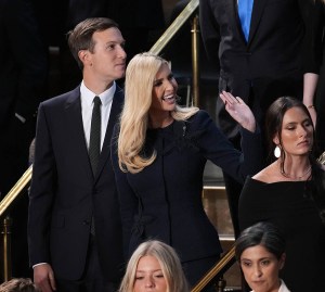 WASHINGTON, DC - MARCH 04:  Jared Kushner, Ivanka Trump and Kai Madison Trump arrive ahead of President Donald Trump's address to a joint session of Congress at the U.S. Capitol on March 04, 2025 in Washington, DC. President Trump was expected to address Congress on his early achievements of his presidency and his upcoming legislative agenda. (Photo by Andrew Harnik/Getty Images)