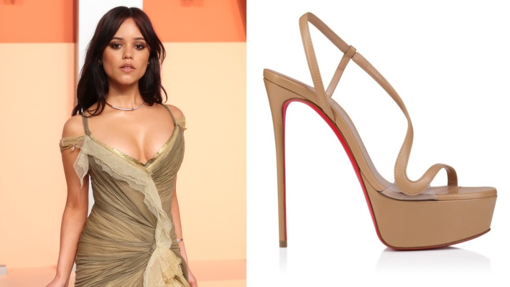 Jenna Ortega Elevates Her 2025 Vanity Fair Oscar Party Look in a Pair of Christian Louboutin's Rosalie Alta Sandals