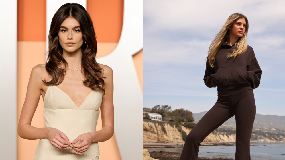 A model wearing Kaia Gerber x Bleusalt.