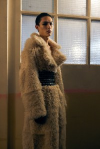 Backstage at Ludovic de Saint Sernin Fall 2025 Ready-to-Wear Collection at Paris Fashion Week