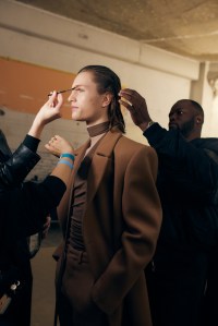 Backstage at Ludovic de Saint Sernin Fall 2025 Ready-to-Wear Collection at Paris Fashion Week