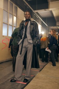 Backstage at Ludovic de Saint Sernin Fall 2025 Ready-to-Wear Collection at Paris Fashion Week