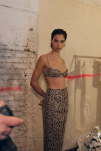 Backstage at Ludovic de Saint Sernin Fall 2025 Ready-to-Wear Collection at Paris Fashion Week