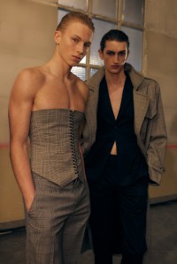 Backstage at Ludovic de Saint Sernin Fall 2025 Ready-to-Wear Collection at Paris Fashion Week