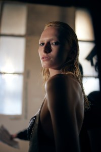 Backstage at Ludovic de Saint Sernin Fall 2025 Ready-to-Wear Collection at Paris Fashion Week