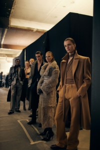 Backstage at Ludovic de Saint Sernin Fall 2025 Ready-to-Wear Collection at Paris Fashion Week