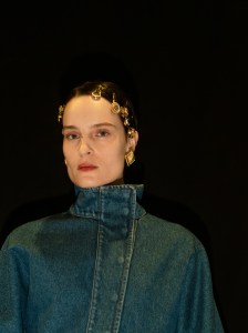 Backstage at Marine Serre Fall 2025 Ready-to-Wear Collection at Paris Fashion Week