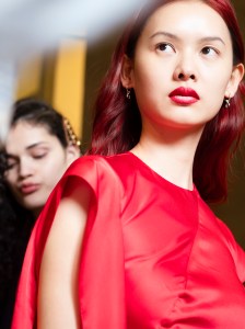 Backstage at Marine Serre Fall 2025 Ready-to-Wear Collection at Paris Fashion Week