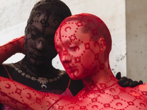 Backstage at Marine Serre Fall 2025 Ready-to-Wear Collection at Paris Fashion Week