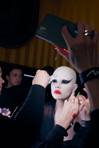 Backstage at Matières Fécales Fall 2025 Ready-to-Wear Collection at Paris Fashion Week