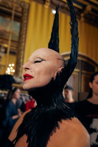 Backstage at Matières Fécales Fall 2025 Ready-to-Wear Collection at Paris Fashion Week