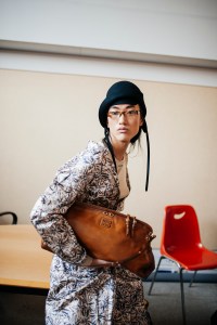 Backstage at Miu Miu Fall 2025 Ready-to-Wear Collection at Paris fashion Week