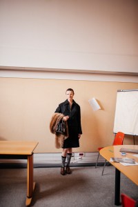 Backstage at Miu Miu Fall 2025 Ready-to-Wear Collection at Paris fashion Week