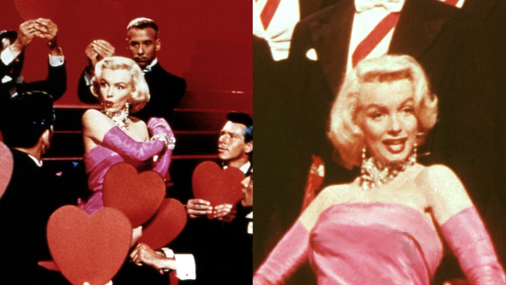 Marilyn Monroe's pink dress from "Gentlemen Prefer Blondes."