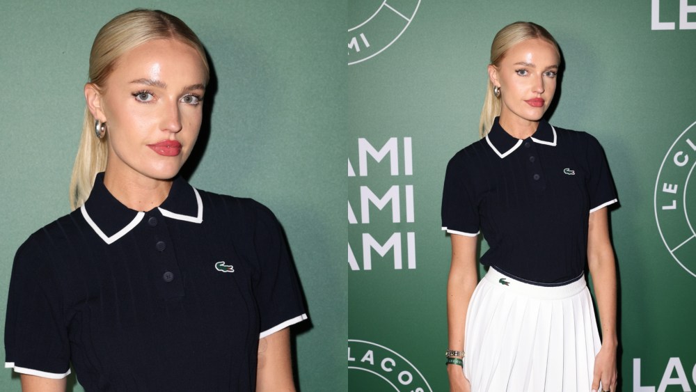 Morgan Riddle at Le Club Lacoste during the Miami Open.