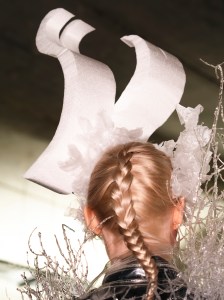 Backstage at Noir Kei Ninomiya Fall 2025 Ready-to-Wear Collection at Paris Fashion Week