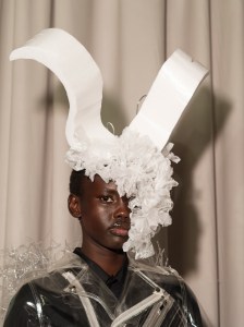 Backstage at Noir Kei Ninomiya Fall 2025 Ready-to-Wear Collection at Paris Fashion Week