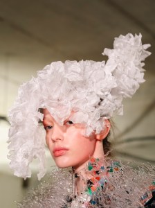 Backstage at Noir Kei Ninomiya Fall 2025 Ready-to-Wear Collection at Paris Fashion Week