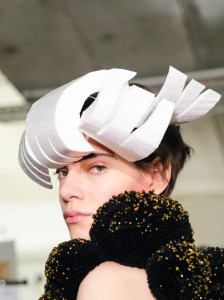 Backstage at Noir Kei Ninomiya Fall 2025 Ready-to-Wear Collection at Paris Fashion Week