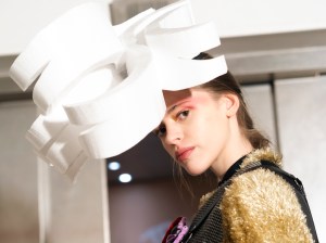 Backstage at Noir Kei Ninomiya Fall 2025 Ready-to-Wear Collection at Paris Fashion Week