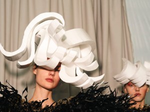 Backstage at Noir Kei Ninomiya Fall 2025 Ready-to-Wear Collection at Paris Fashion Week
