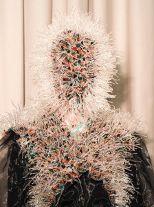 Backstage at Noir Kei Ninomiya Fall 2025 Ready-to-Wear Collection at Paris Fashion Week