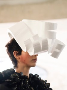 Backstage at Noir Kei Ninomiya Fall 2025 Ready-to-Wear Collection at Paris Fashion Week
