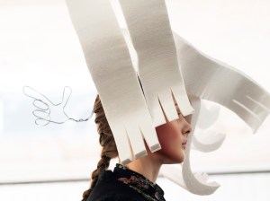 Backstage at Noir Kei Ninomiya Fall 2025 Ready-to-Wear Collection at Paris Fashion Week