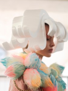 Backstage at Noir Kei Ninomiya Fall 2025 Ready-to-Wear Collection at Paris Fashion Week