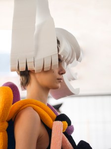 Backstage at Noir Kei Ninomiya Fall 2025 Ready-to-Wear Collection at Paris Fashion Week