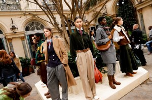 models at the Women's Polo FW25 Presentation Cocktail Party held at Ralph's on March 7, 2025 in Paris, France.