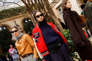 models at the Women's Polo FW25 Presentation Cocktail Party held at Ralph's on March 7, 2025 in Paris, France.