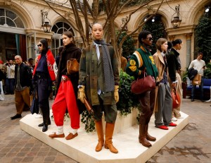 models at the Women's Polo FW25 Presentation Cocktail Party held at Ralph's on March 7, 2025 in Paris, France.