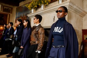 models at the Women's Polo FW25 Presentation Cocktail Party held at Ralph's on March 7, 2025 in Paris, France.