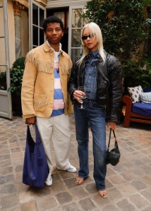 Jalil Johnson, Vanessa Hong at the Women's Polo FW25 Presentation Cocktail Party held at Ralph's on March 7, 2025 in Paris, France.