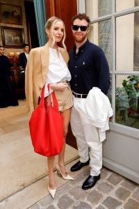 Leonie Hanne, Alexander Galievsky at the Women's Polo FW25 Presentation Cocktail Party held at Ralph's on March 7, 2025 in Paris, France.
