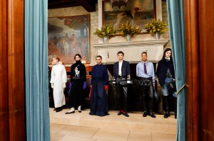 models at the Women's Polo FW25 Presentation Cocktail Party held at Ralph's on March 7, 2025 in Paris, France.