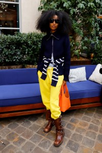 Julia Sarr-Jamois at the Women's Polo FW25 Presentation Cocktail Party held at Ralph's on March 7, 2025 in Paris, France.
