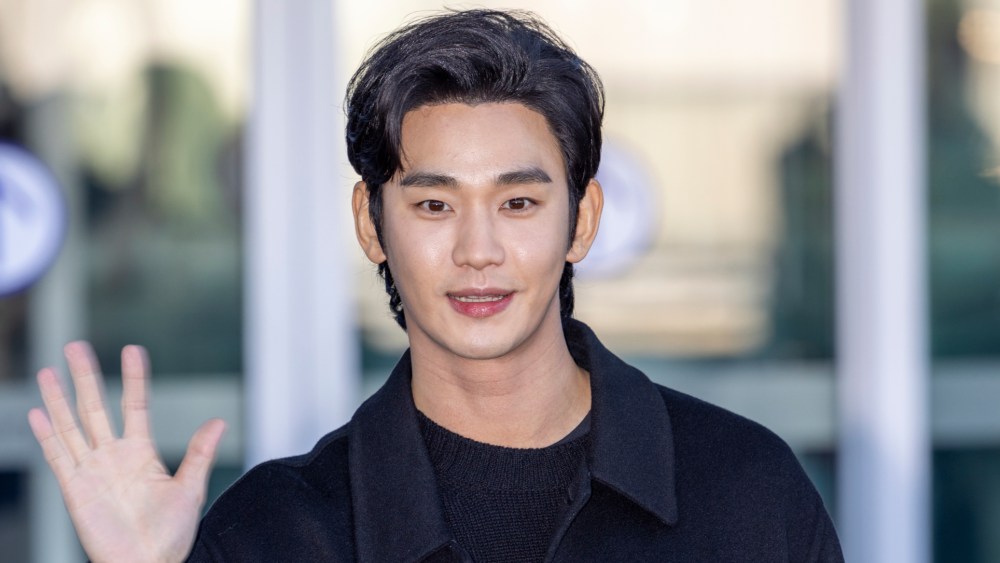 Kim Soo Hyun is seen leaving Incheon International Airport for attending Prada Men's Fall 2025 fashion show in Milan on January 17, 2025 in Incheon, South Korea.