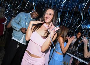 Devon Lee Carlson at Reformation x Devon Lee Carlson Party at La Dolce Vita on March 28, 2025 in Los Angeles, California.
