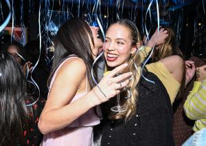 Devon Lee Carlson, Claudia Sulewski at Reformation x Devon Lee Carlson Party at La Dolce Vita on March 28, 2025 in Los Angeles, California.