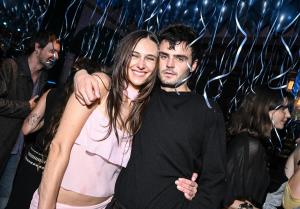 Devon Lee Carlson, Duke Nicholson at Reformation x Devon Lee Carlson Party at La Dolce Vita on March 28, 2025 in Los Angeles, California.