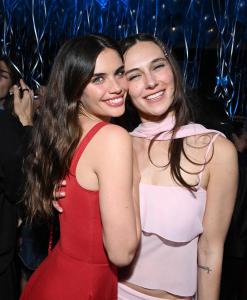 Sara Sampaio, Devon Lee Carlson at Reformation x Devon Lee Carlson Party at La Dolce Vita on March 28, 2025 in Los Angeles, California.