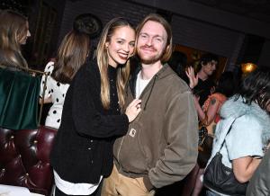 Claudia Sulewski, Finneas at Reformation x Devon Lee Carlson Party at La Dolce Vita on March 28, 2025 in Los Angeles, California.