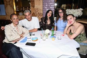 Adwoa Aboah, Fai Khadra, Cazzie David, Tallulah Willis at Reformation x Devon Lee Carlson Party at La Dolce Vita on March 28, 2025 in Los Angeles, California.