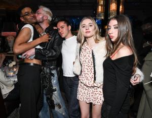 Owen Thiele, Jared Ellner, Lexie Jay, Zoi Lerma at Reformation x Devon Lee Carlson Party at La Dolce Vita on March 28, 2025 in Los Angeles, California.